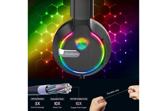 SoulBytes S19 RGB Gaming Headphones - RnR Galore