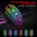 T - Wolf TF400 4 - pcs Rainbow Keyboard/Mouse/Headphone/Mouse Pad Kit Set - RnR Galore