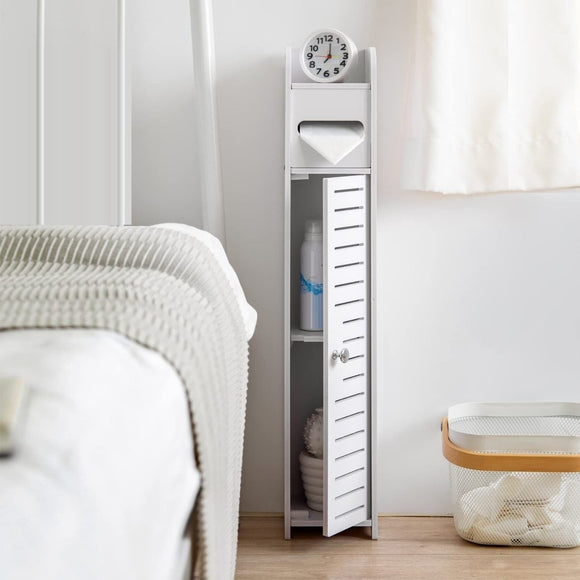 Toilet Paper Roll Holder for Bathroom (White, 80 cm) - RnR Galore