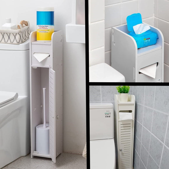 Toilet Paper Roll Holder for Bathroom (White, 80 cm) - RnR Galore