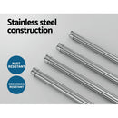 Towel Rail Rack Holder 4 Bars Wall Mounted Stainless Steel Swivel Hanging Hook - RnR Galore