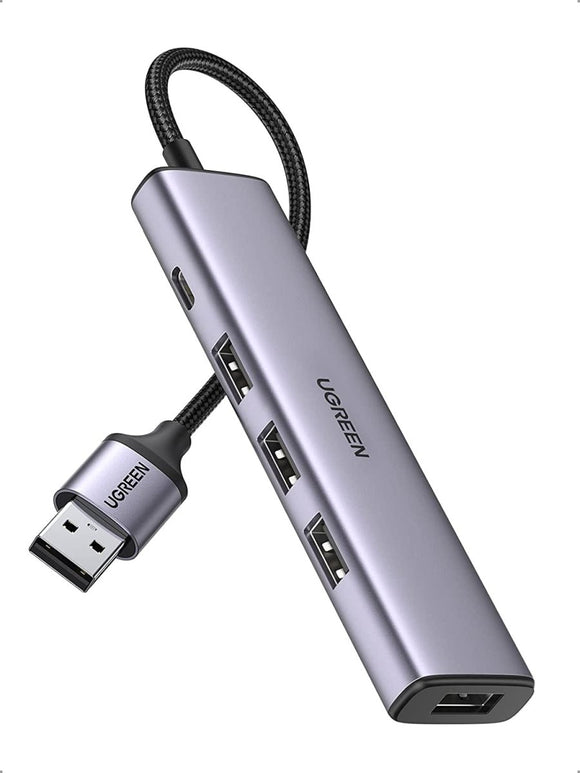 UGREEN 20805 USB 3.0 4 - Port Hub with USB - C Power Port - RnR Galore