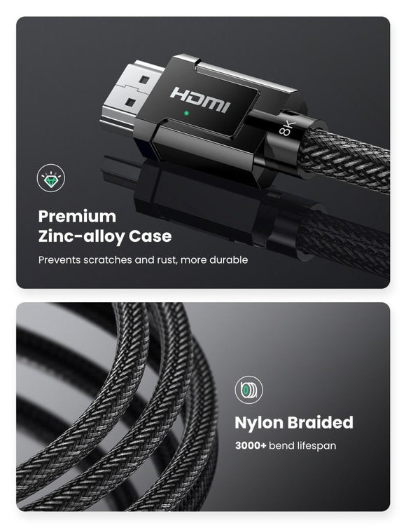 UGREEN 80602 8K HDMI 2.1 Cable 3M - RnR Galore