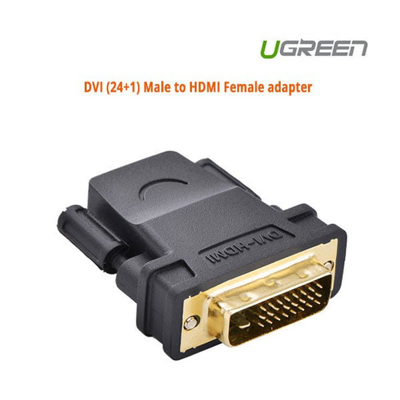 UGREEN DVI (24+1) Male to HDMI Female adapter (20124) - RnR Galore