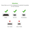 UGREEN Mini DP to HDMI Female converter cable 18CM (10460) - RnR Galore