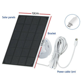 UL - tech 1080P Wireless Security IP Camera Rechargeable Outdoor CCTV Solar Panel - RnR Galore