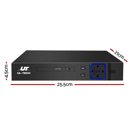UL - tech 8CH DVR 1080P 5in1 CCTV Video Recorder 4TB Hard Drive - RnR Galore