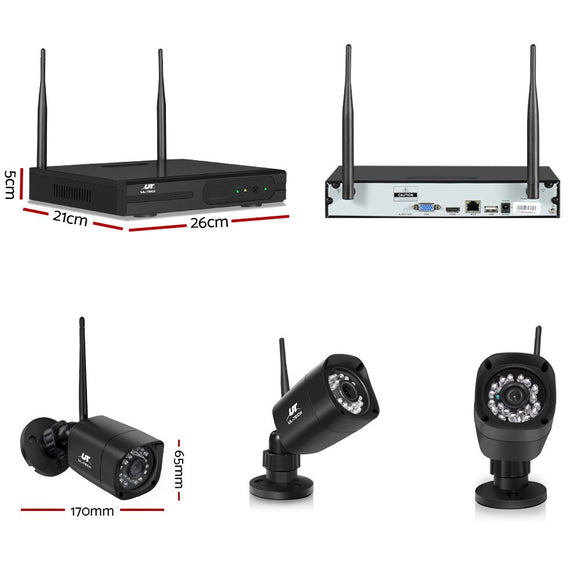 UL - tech CCTV Wireless Security Camera System 8CH Home Outdoor WIFI 6 Square Cameras Kit 1TB - RnR Galore