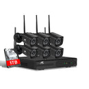 UL - tech CCTV Wireless Security Camera System 8CH Home Outdoor WIFI 6 Square Cameras Kit 1TB - RnR Galore