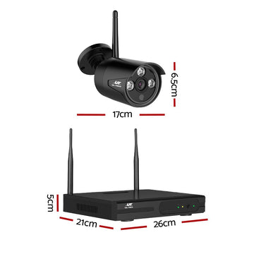 UL - tech Wireless CCTV Security System 8CH NVR 3MP 8 Bullet Cameras 4TB - RnR Galore