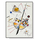 Wall Art 50cmx70cm Delicate Tension By Wassily Kandinsky Black Frame Canvas - RnR Galore