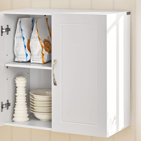 Wall Cabinets Storage, White - RnR Galore