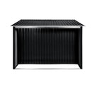Wallaroo Garden Shed with Semi - Closed Storage 10*8FT - Black - RnR Galore