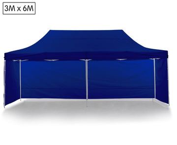 Wallaroo Gazebo Tent Marquee 3x6m PopUp Outdoor Wallaroo Blue - RnR Galore