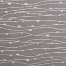 Weaves Coffee Easy Care Quilt Cover Set King - RnR Galore