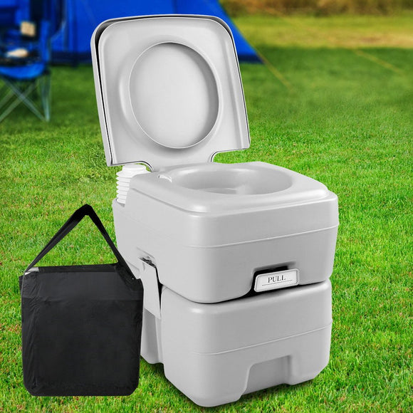 Weisshorn 20L Portable Camping Toilet Outdoor Flush Potty Boating With Bag - RnR Galore