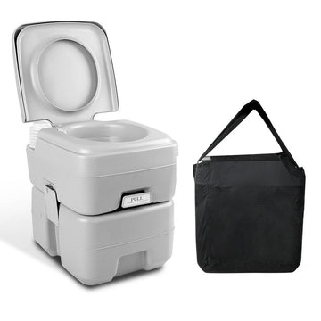 Weisshorn 20L Portable Camping Toilet Outdoor Flush Potty Boating With Bag - RnR Galore
