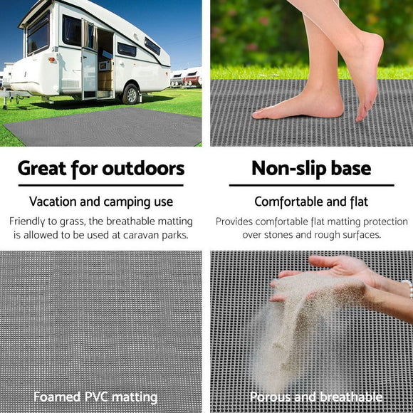 Weisshorn 3M X 2.5M Annex Matting Floor Mats Mesh Caravan Camping Annexe - RnR Galore