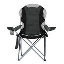 Weisshorn Camping Folding Chair Portable Outdoor Hiking Fishing Picnic Grey 2pcs - RnR Galore