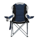 Weisshorn Camping Folding Chair Portable Outdoor Hiking Fishing Picnic Navy 2pcs - RnR Galore
