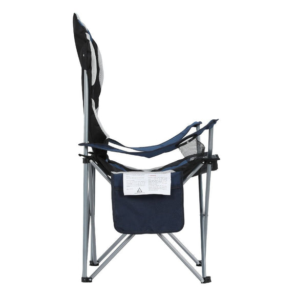 Weisshorn Camping Folding Chair Portable Outdoor Hiking Fishing Picnic Navy 2pcs - RnR Galore