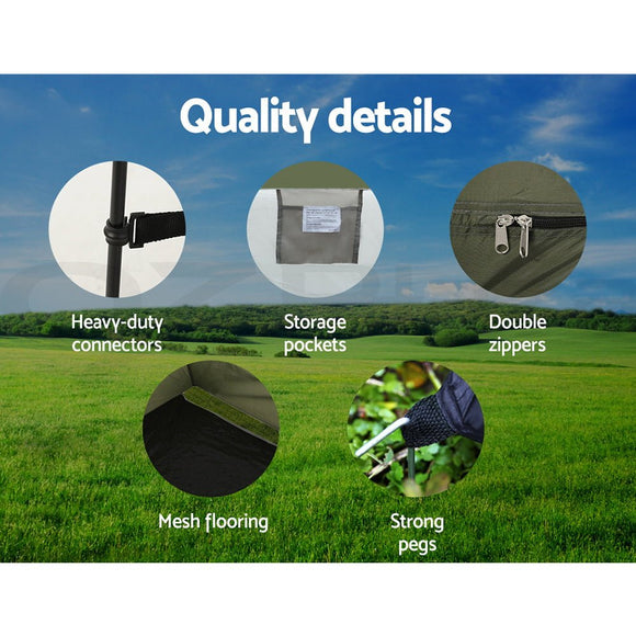 Weisshorn Camping Shower Toilet Tent Outdoor Portable Changing Room Ensuite - RnR Galore