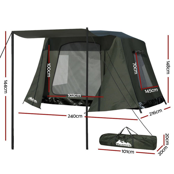 Weisshorn Camping Tent Instant Up 2 - 3 Person Tents Outdoor Hiking Shelter - RnR Galore