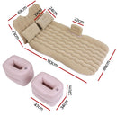 Weisshorn Car Mattress 176x80 Inflatable SUV Back Seat Camping Bed Beige - RnR Galore