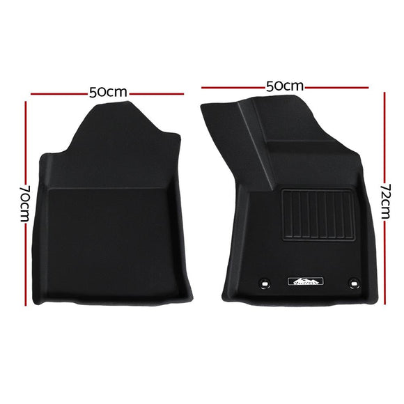 Weisshorn Car Rubber Floor Mats Compatible For Toyota Hilux Dual Cab 2015 - 2022 - RnR Galore