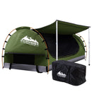 Weisshorn Double Swag Camping Swags Canvas Free Standing Dome Tent Celadon - RnR Galore