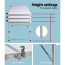 Weisshorn Folding Camping Table 240CM Portable Outdoor Picnic BBQ Aluminium Desk - RnR Galore