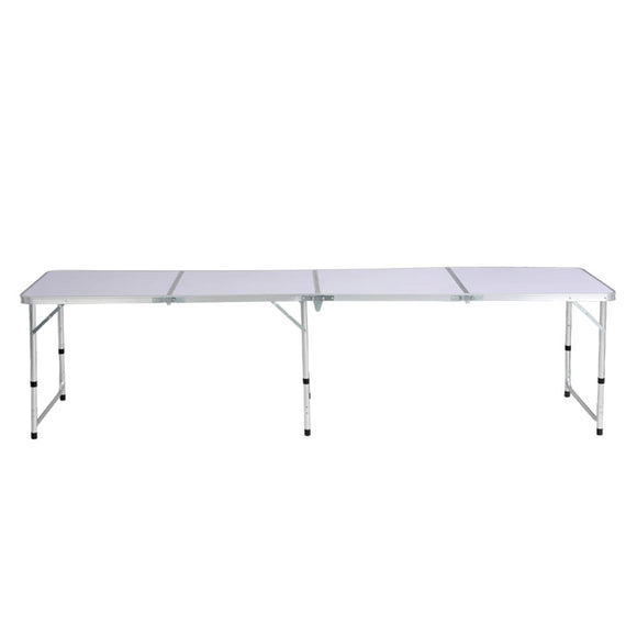 Weisshorn Folding Camping Table 240CM Portable Outdoor Picnic BBQ Aluminium Desk - RnR Galore