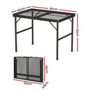 Weisshorn Folding Camping Table 90CM Portable Outdoor Picnic BBQ Aluminium Desk - RnR Galore