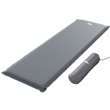 Weisshorn Self Inflating Mattress Camping Sleeping Mat Air Bed Pad Single Grey - RnR Galore