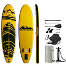 Weisshorn Stand Up Paddle Board 10.6ft Inflatable SUP Surfboard Paddleboard Kayak Surf Yellow - RnR Galore