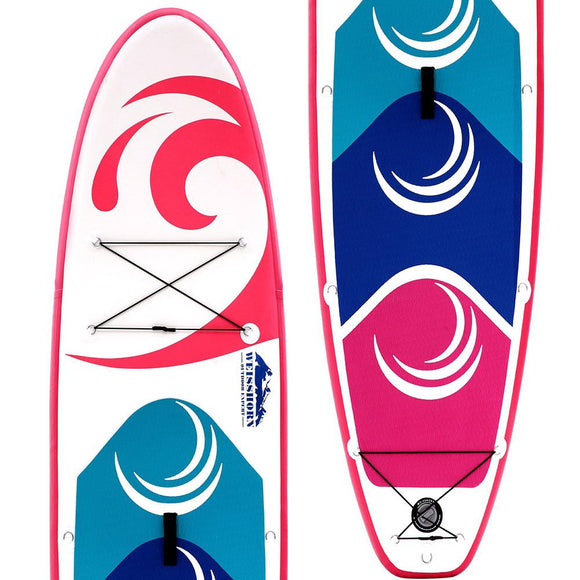 Weisshorn Stand Up Paddle Board 11ft Inflatable SUP Surfboard Paddleboard Kayak Surf Pink - RnR Galore