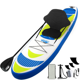 Weisshorn Stand Up Paddle Board 11ft Inflatable SUP Surfboard Paddleboard Kayak Surf Yellow - RnR Galore