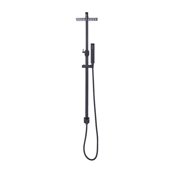 WELS 8" Rain Shower Head Set Square Dual Heads Faucet High Pressure Hand Held - RnR Galore