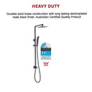 WELS 8" Rain Shower Head Set Square Dual Heads Faucet High Pressure Hand Held - RnR Galore