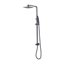WELS 8" Rain Shower Head Set Square Dual Heads Faucet High Pressure Hand Held - RnR Galore