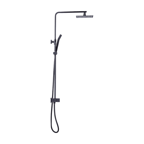 WELS 8" Rain Shower Head Set Square Dual Heads Faucet High Pressure Hand Held - RnR Galore