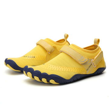 Women Water Shoes Barefoot Quick Dry Aqua Sports Shoes - Yellow Size EU39 = US6 - RnR Galore