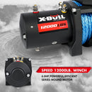 X - BULL 12000LBS Electric Winch 12V 4x4 synthetic rope 4WD Car with winch mounting plate - RnR Galore