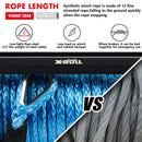 X - BULL 12V Electric Winch 12000LBS synthetic rope 4wd Jeep with winch cover - RnR Galore