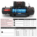 X - BULL 12V Electric Winch 12000LBS synthetic rope 4wd Jeep with winch cover - RnR Galore
