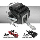 X - BULL Electric Boat Winch 12V 6500LBS Portable Detachable Steel Cable Marine Ship 3000KG 4WD - RnR Galore
