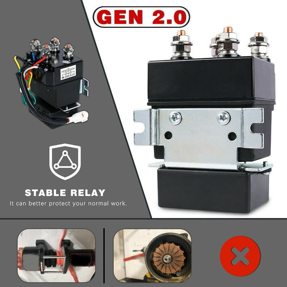 X - BULL Electric Winch 12v Synthetic Rope 4500LBS Wireless Remote ATV UTV 2041KG - RnR Galore