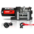 X - BULL Electric Winch 3000lbs/1360kg Wireless 12V Steel Cable ATV 4WD BOAT 4X4 - RnR Galore