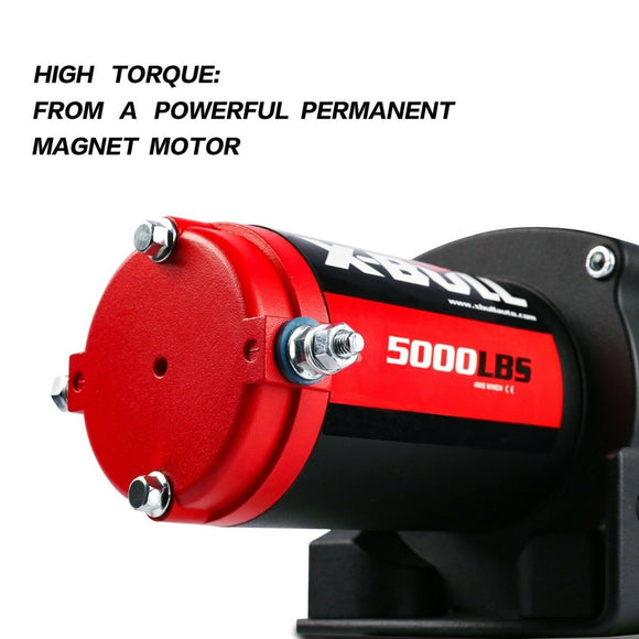 X - BULL Electric Winch 5000LBS 12V 15.2M Synthetic Rope Wireless ATV UTV 4WD Boat - RnR Galore