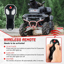 X - BULL Electric Winch 5000LBS 12V 15.2M Synthetic Rope Wireless ATV UTV 4WD Boat - RnR Galore